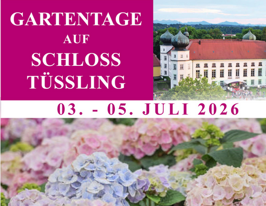 Gartentage auf Schloss Tüssling vom 03.07 bis 05.07