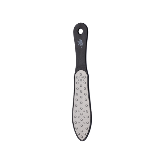 Fußfeile - Edelstahl - doppelseitig - grob und fein - Länge: 27 cm