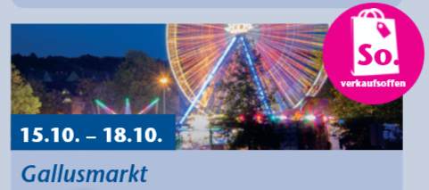 Wetzlar - Gallusmarkt vom 15.10 bis 18.10
